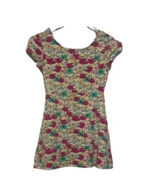 Basic Editions Floral Girls  Dress        Size M 7/8
